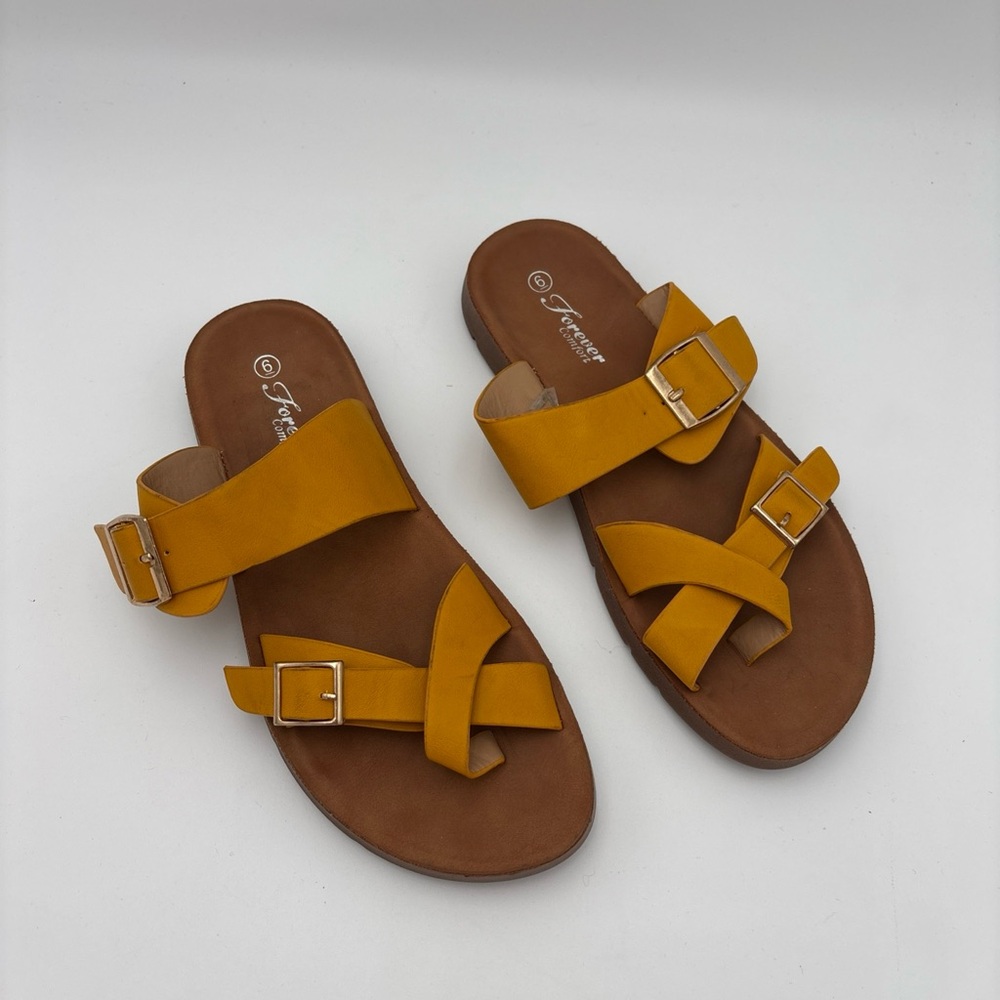 Yellow and Tan Sandals for‎ Effortless Style